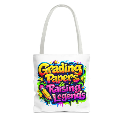 Grading papers & raising legends Tote Bag