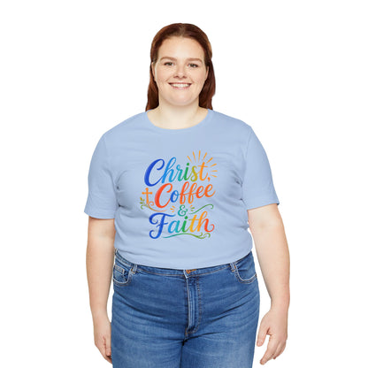 Christ, coffee and faith T-shirt