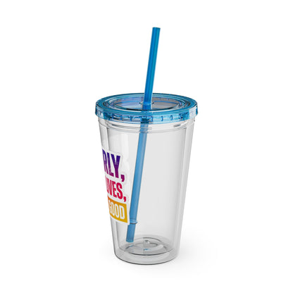 Up early, saving lives, looking good Clear Insulated Cup