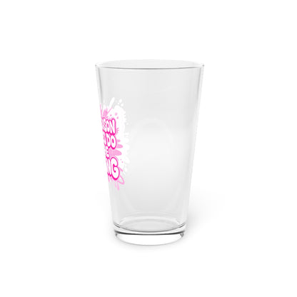 I'm the reason your eyes do all the talking Beer Glass