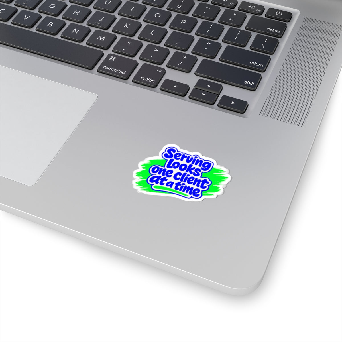 Serving looks one client at a time Sticker
