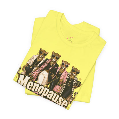 Menopause crew leopard T-shirt