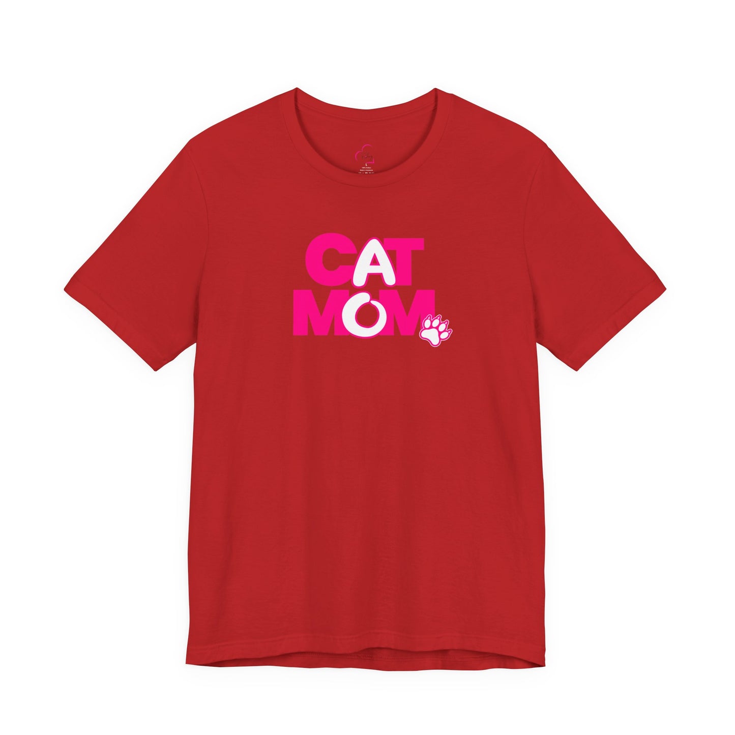 Cat mom pink T-shirt