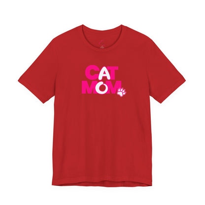 Cat mom pink T-shirt