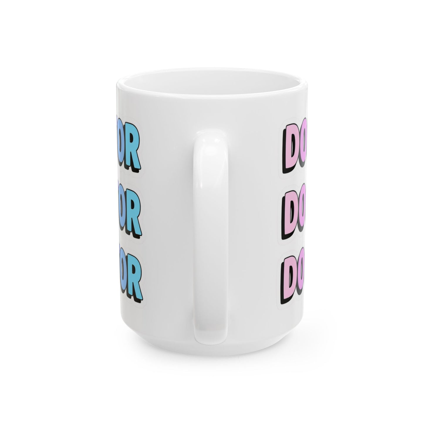 DOCTOR faux sticker Mug