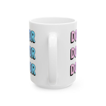 DOCTOR faux sticker Mug