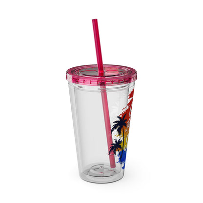 Girls just wanna have sun Clear Insulated Cup