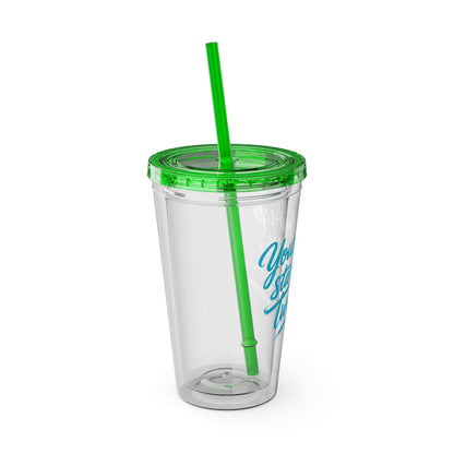 Your glow up starts with my tweezers Clear Insulated Cup