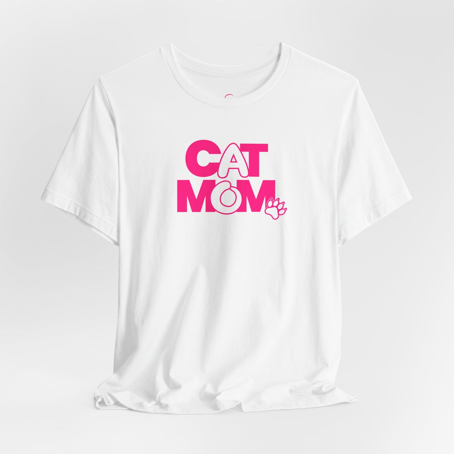 Cat mom pink T-shirt