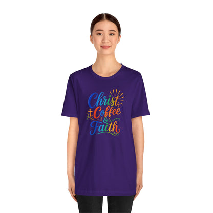 Christ, coffee and faith T-shirt