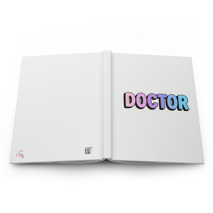 DOCTOR faux sticker Hardcover Journal