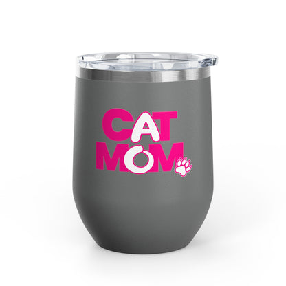Cat mom pink Tumbler