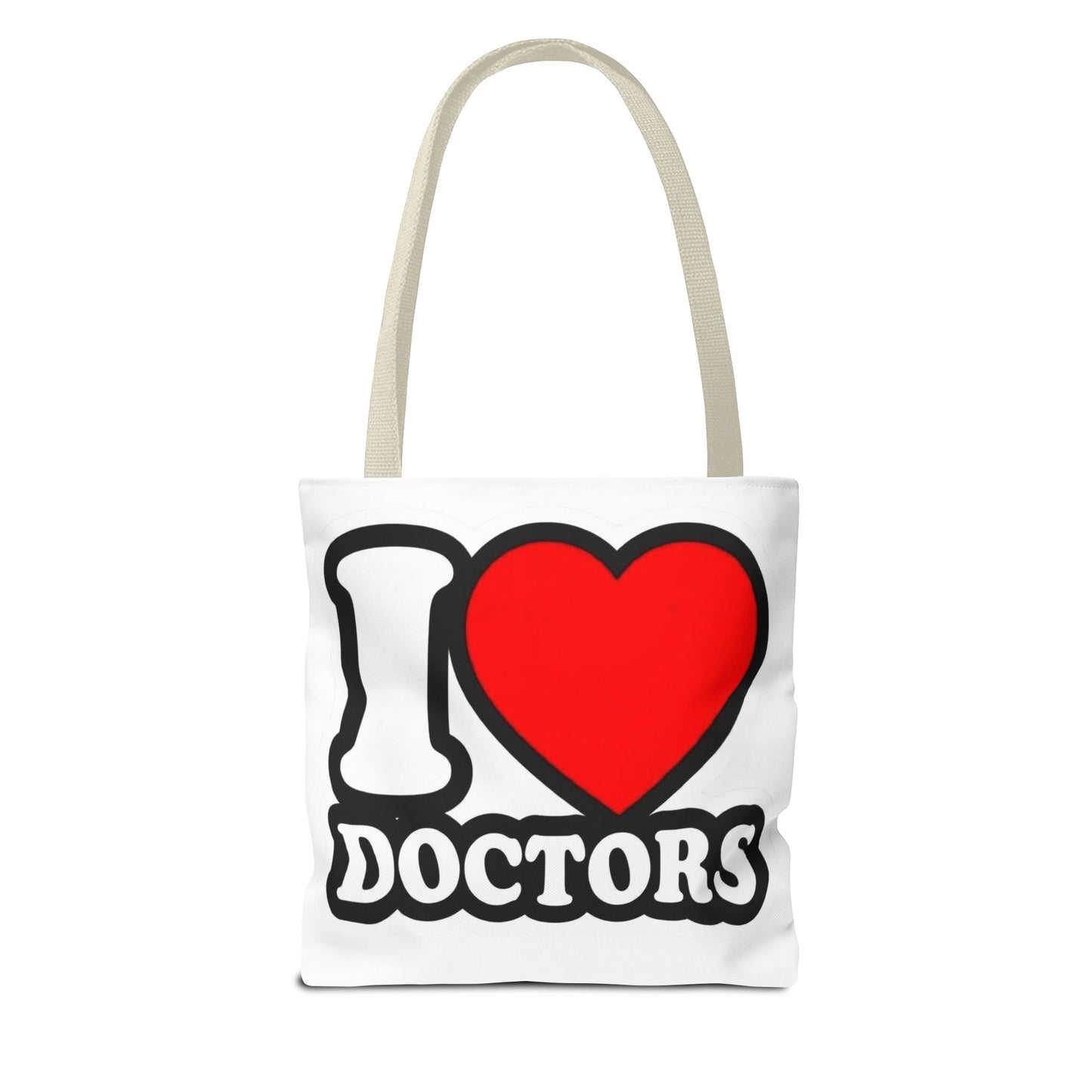 I love doctors faux sticker Tote Bag