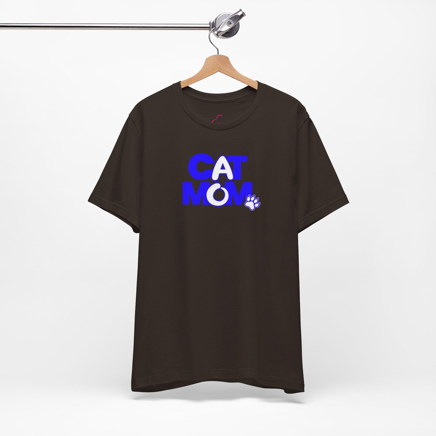 Cat mom blue T-shirt