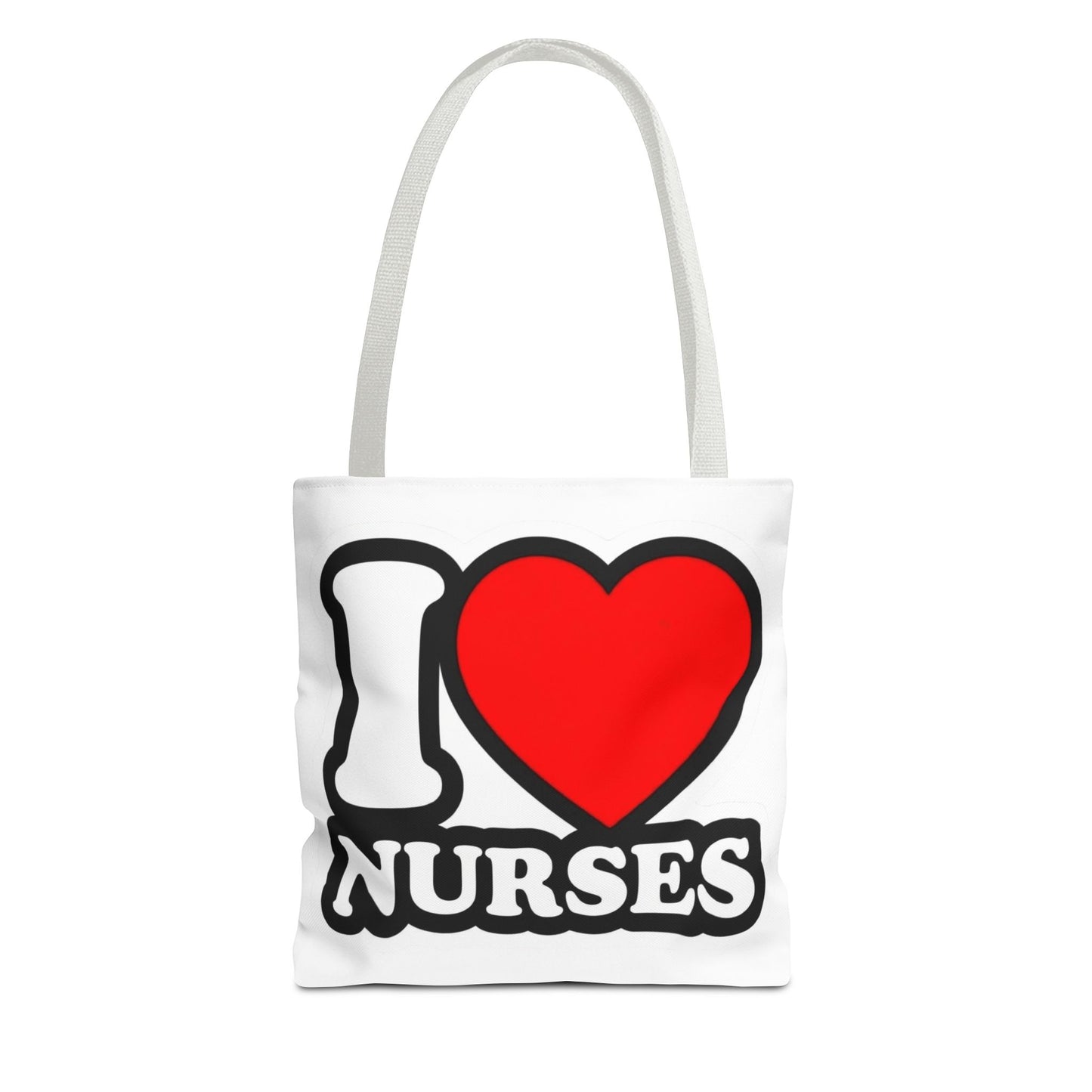 I love nurses faux sticker Tote Bag