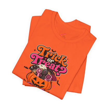 Trick or treat? Girl bring me a fan T-shirt