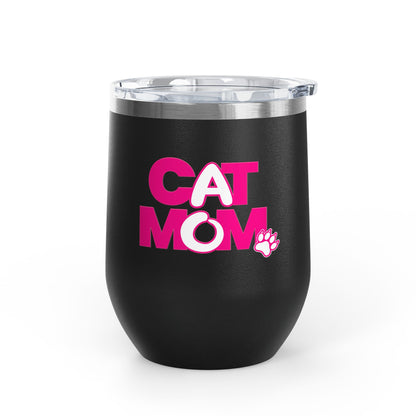 Cat mom pink Tumbler
