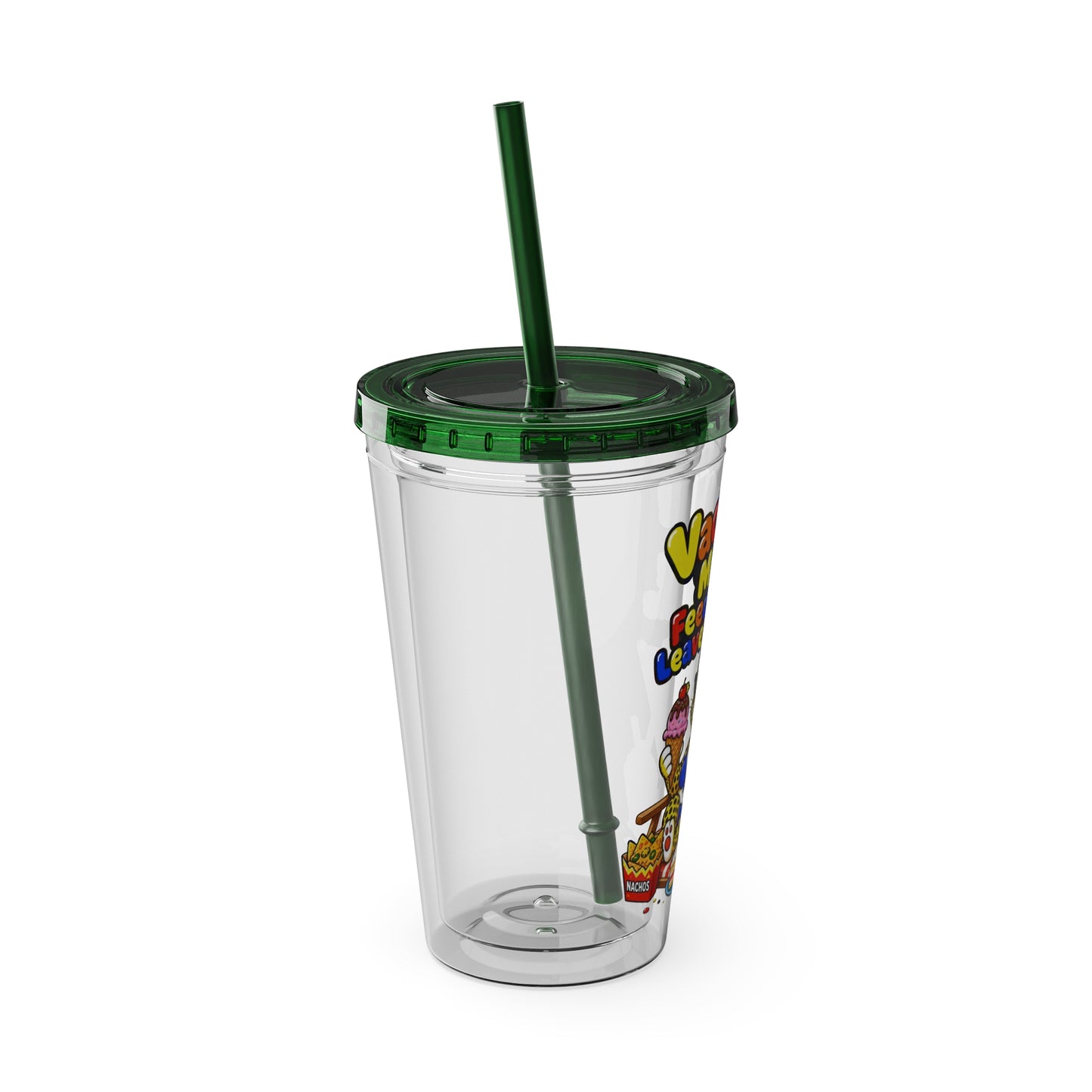 Vacation mode feed me and leave me alone Clear Insulated Cup