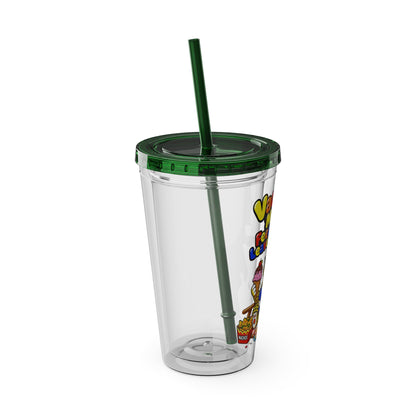 Vacation mode feed me and leave me alone Clear Insulated Cup