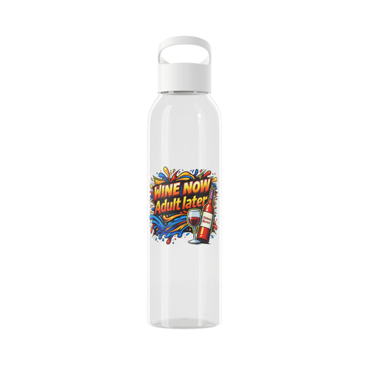 WINE NOW Adult later  Water Bottle