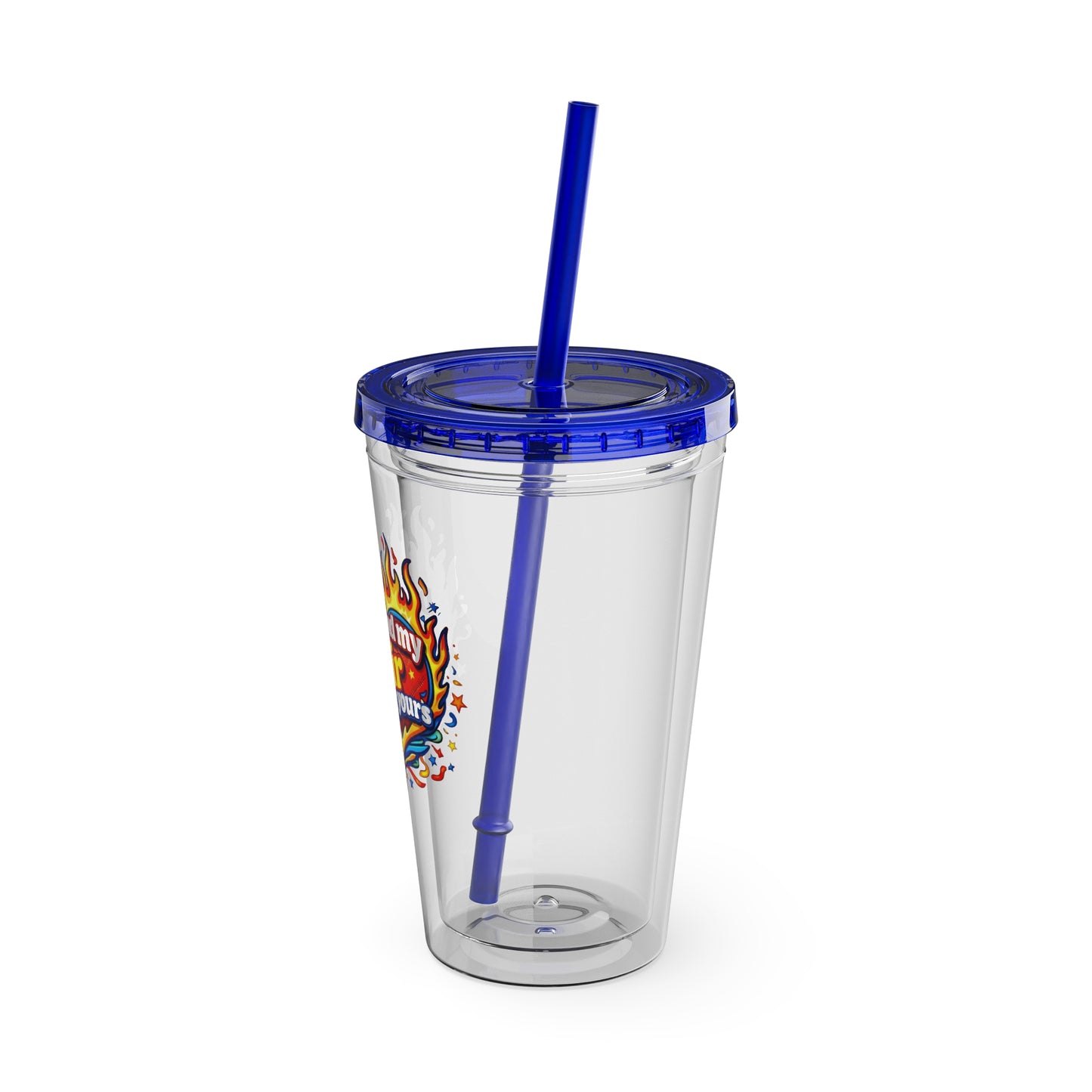 Don't mind my hair I'm doing yours Clear Insulated Cup