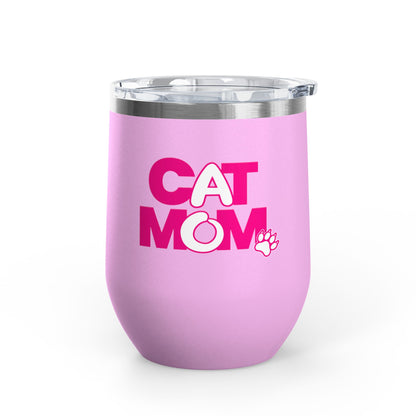 Cat mom pink Tumbler