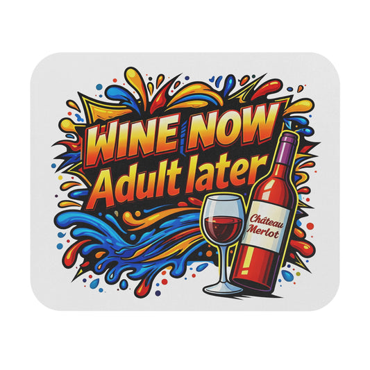 WINE NOW Adult later Mouse Pad