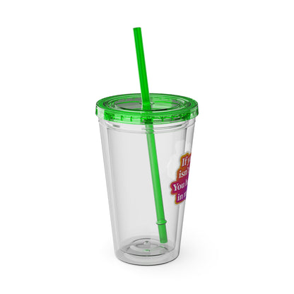 If your hair isn't giving you haven't sat in my chair Clear Insulated Cup