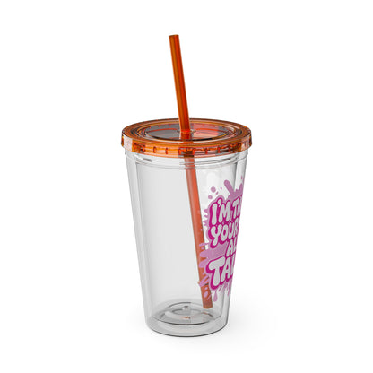 I'm the reason your eyes do all the talking Clear Insulated Cup