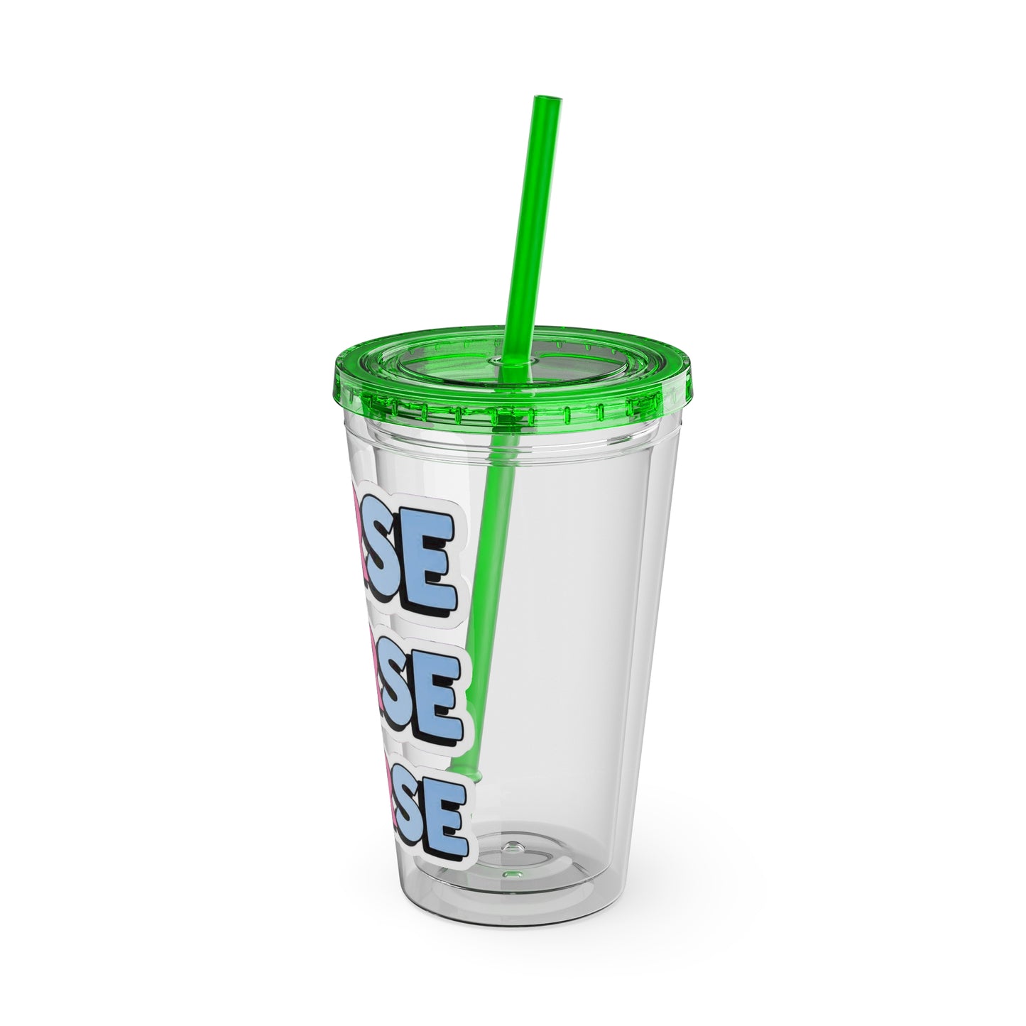 NURSE faux sticker Clear Insulated Cup