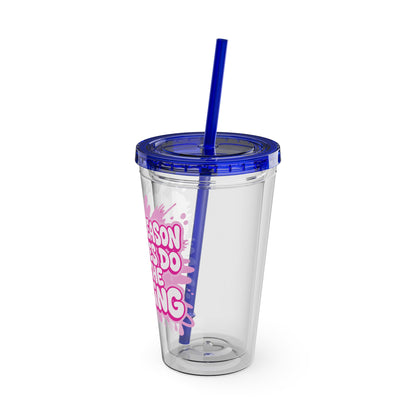 I'm the reason your eyes do all the talking Clear Insulated Cup