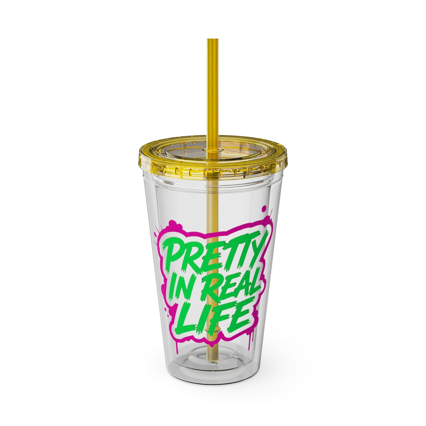 Pretty in real life Clear Insulated Cup