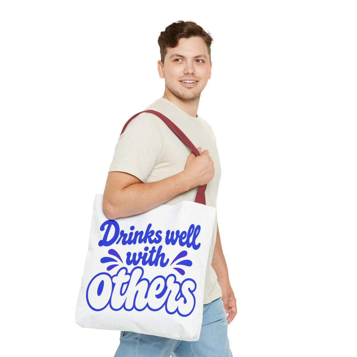 Drinks well with others Tote Bag