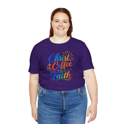 Christ, coffee and faith T-shirt