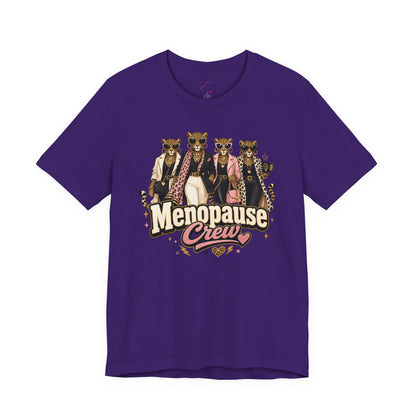 Menopause crew leopard T-shirt