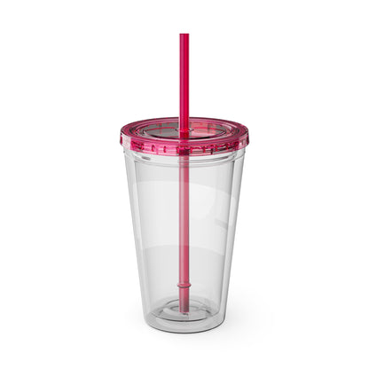 Powered by caffeine and critical thinking Clear Insulated Cup