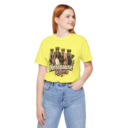 Menopause crew leopard T-shirt