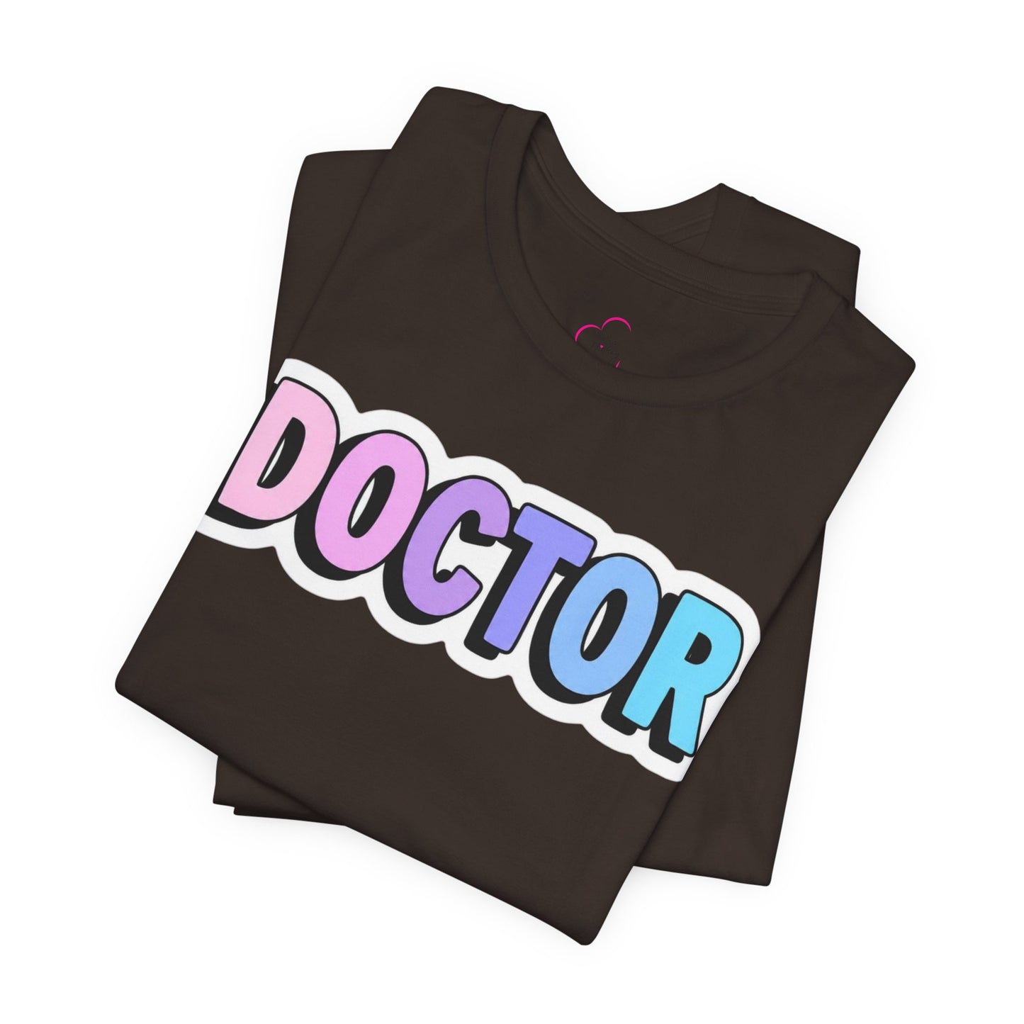 DOCTOR faux sticker T-shirt