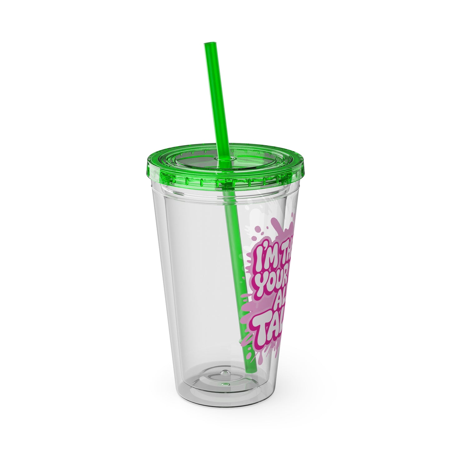 I'm the reason your eyes do all the talking Clear Insulated Cup