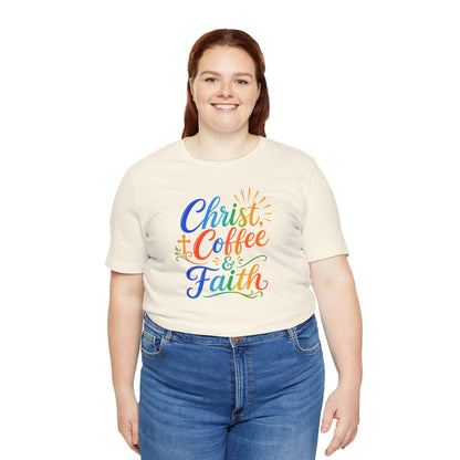 Christ, coffee and faith T-shirt