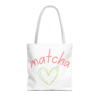 Matcha Heart Tote Bag