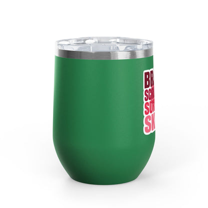 Brains, scrubs and surgical skills pink Tumbler