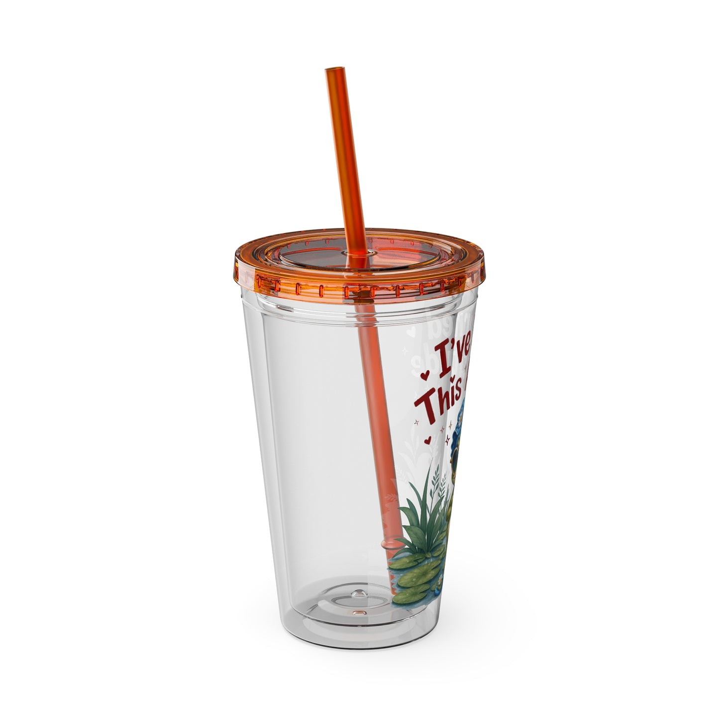 I've earned this attitude Clear Insulated Cup