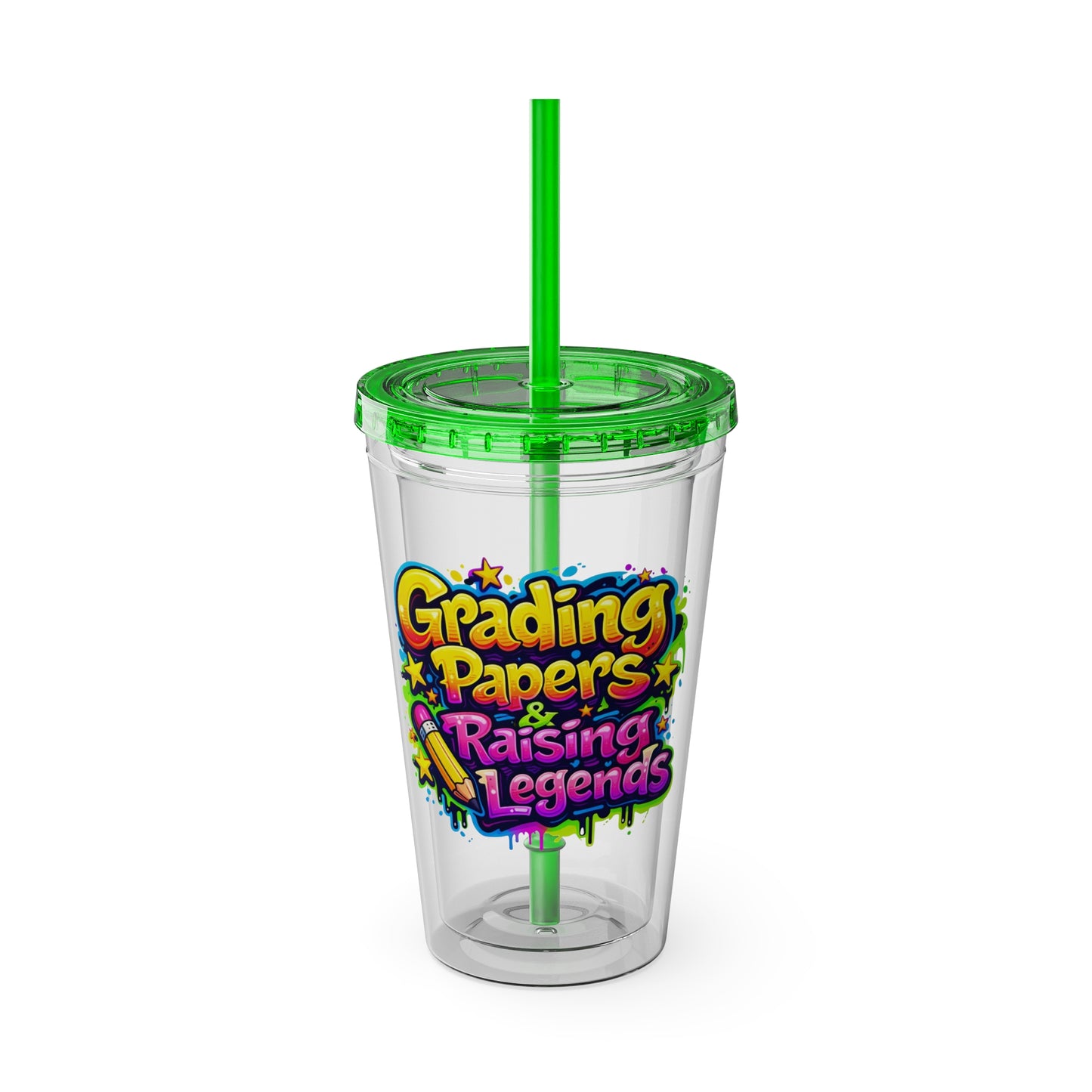 Grading papers & raising legends Clear Insulated Cup