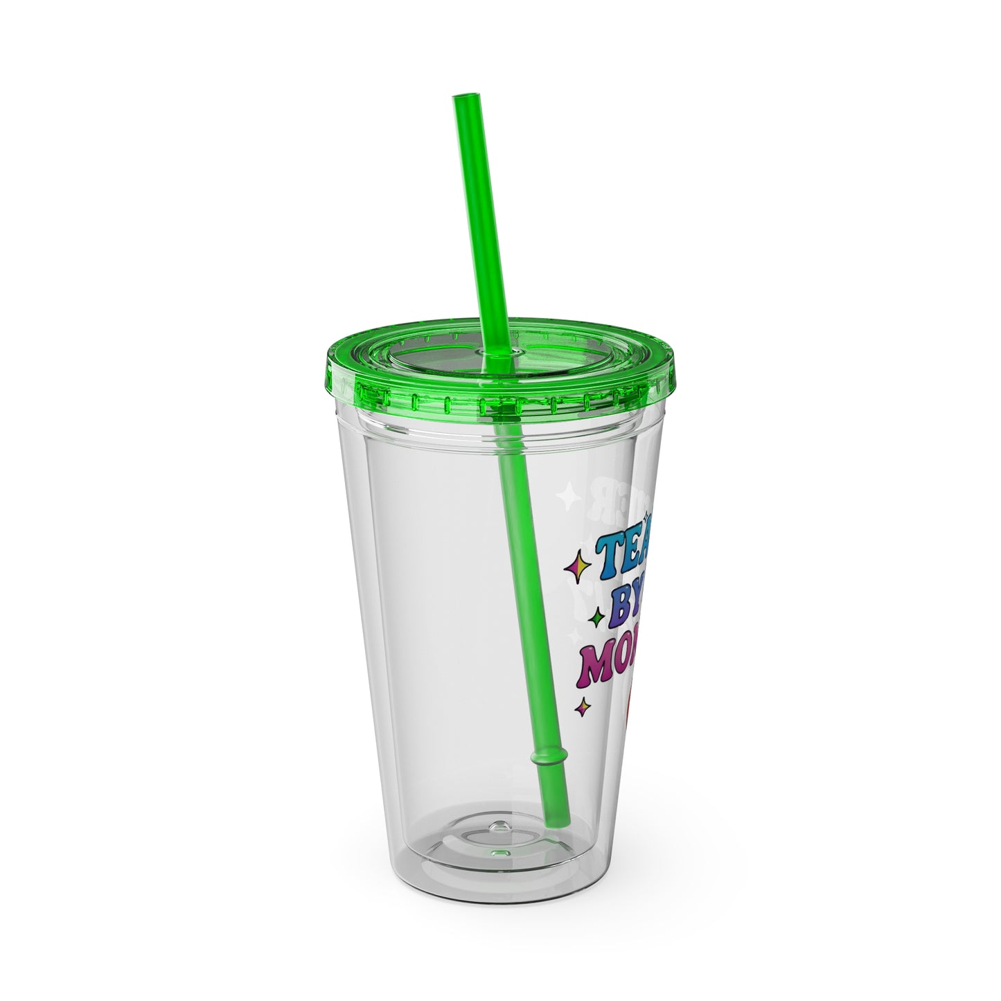 Teacher by day mom 24/7 Clear Insulated Cup