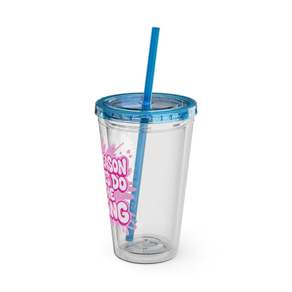 I'm the reason your eyes do all the talking Clear Insulated Cup
