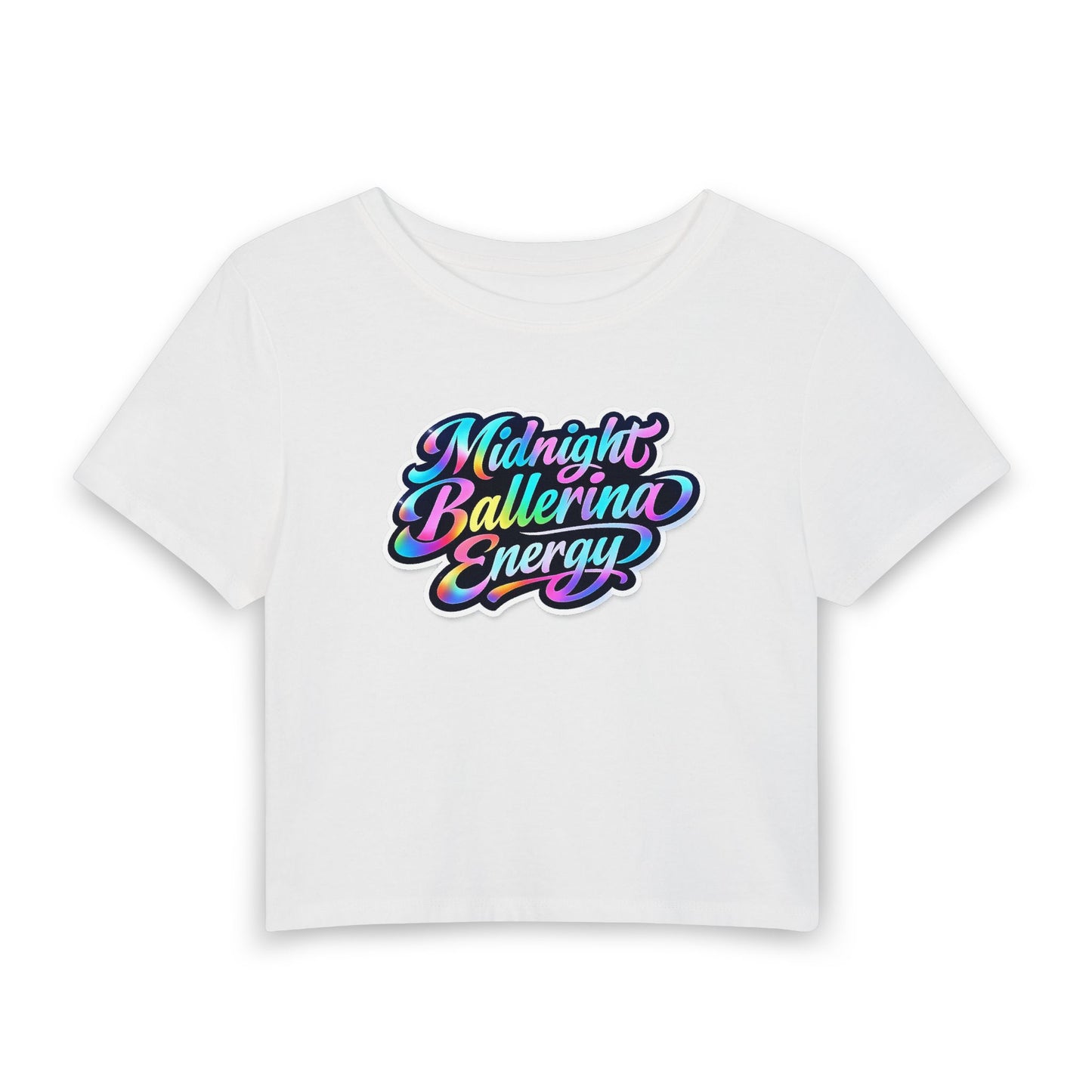 Midnight ballerina energy Crop Tee