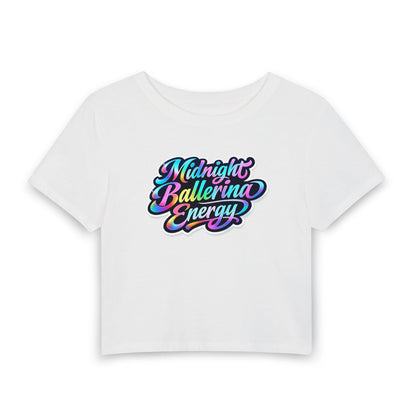 Midnight ballerina energy Crop Tee