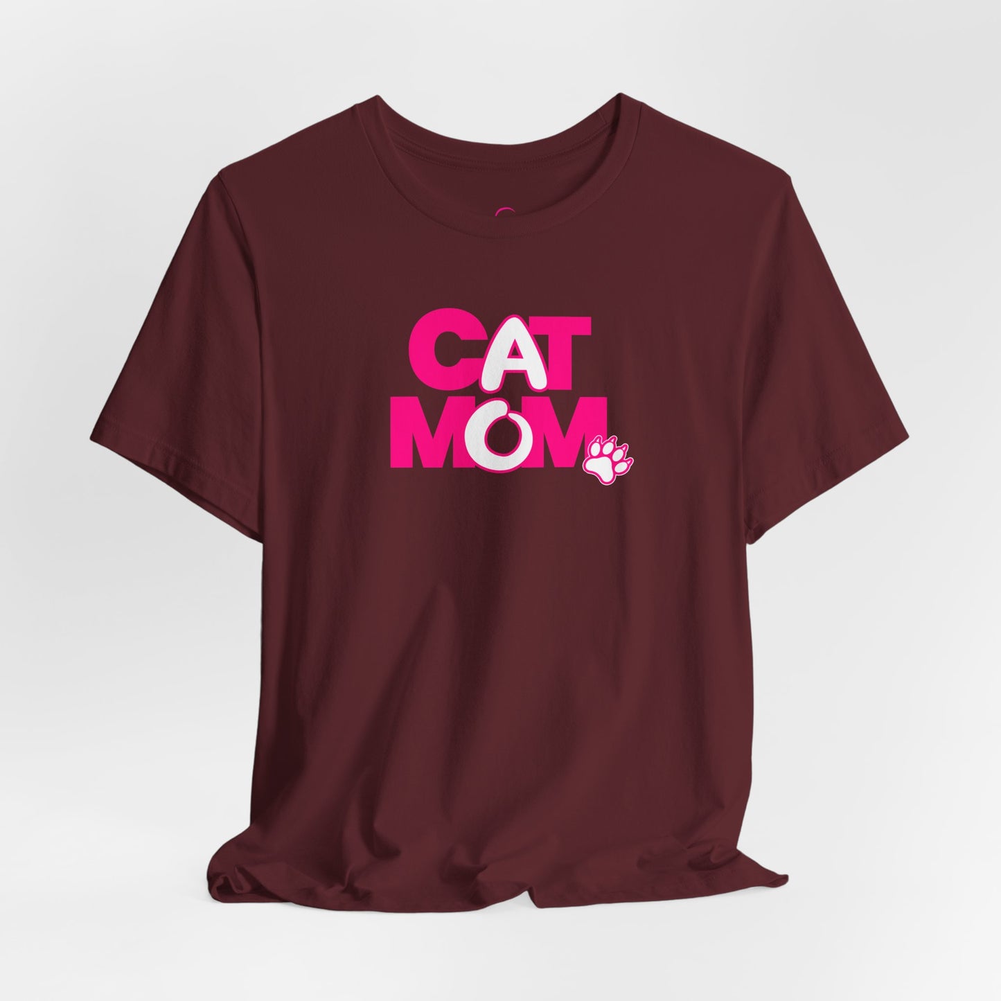 Cat mom pink T-shirt