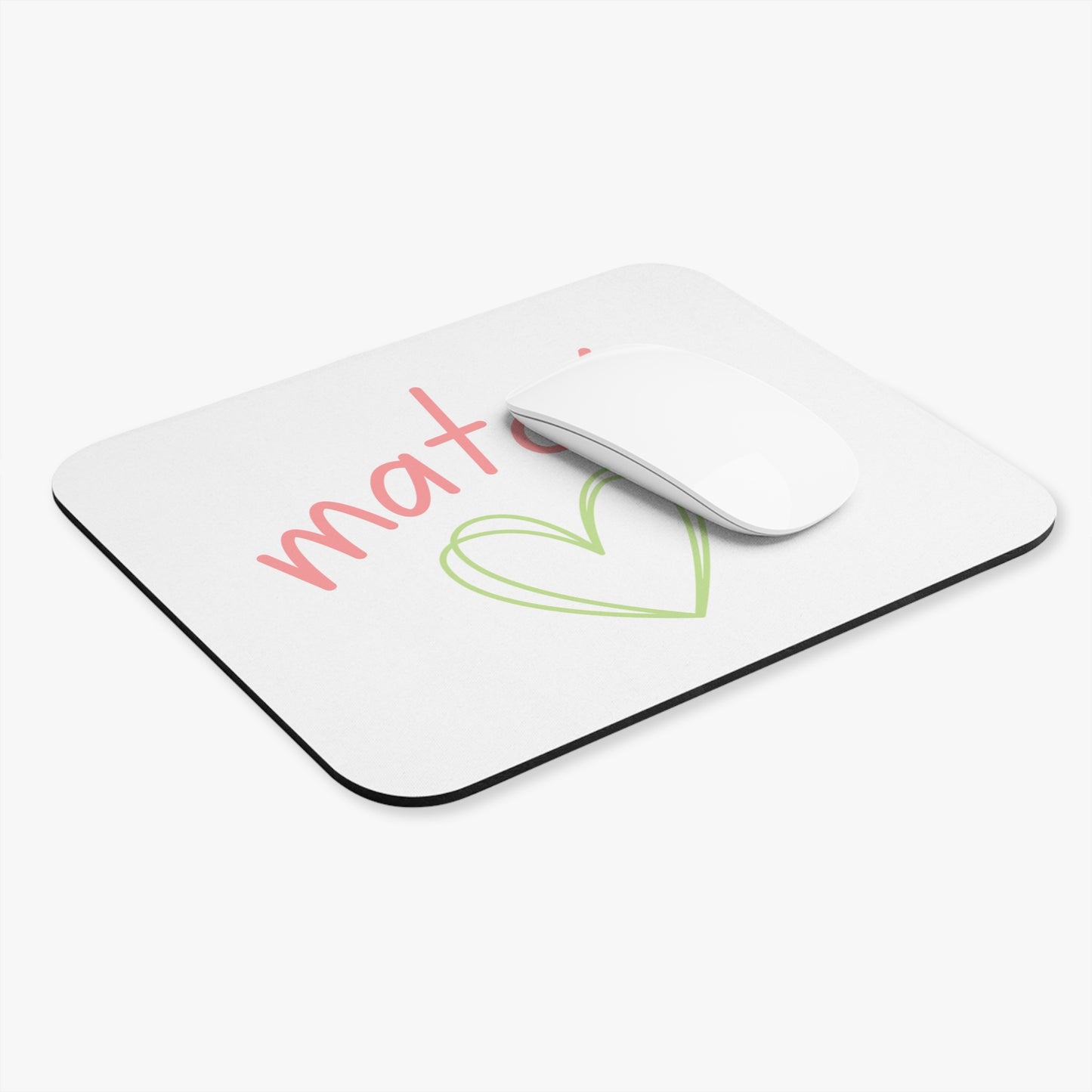 Matcha Heart Mouse Pad